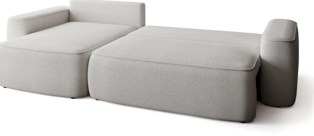 Meble Dla Dzieci|Narożniki>BROMARKT Rozkładany szary narożnik z funkcją spania do salonu CARMELLO DUO