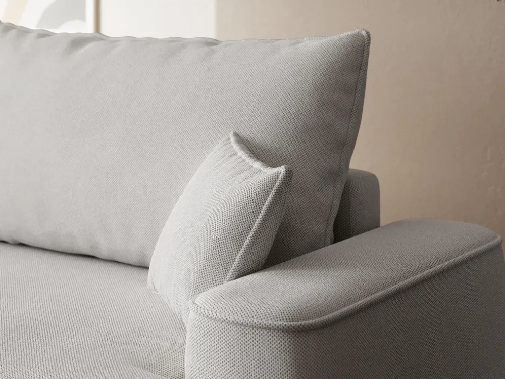 Meble Dla Dzieci|Narożniki>BROMARKT Rozkładany szary narożnik z funkcją spania do salonu CARMELLO DUO