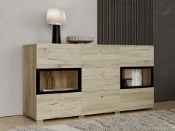 Zestawy Mebli Do Salonu|Komody>Helvetia Rustykalna komoda do salonu BARRET san remo jasne