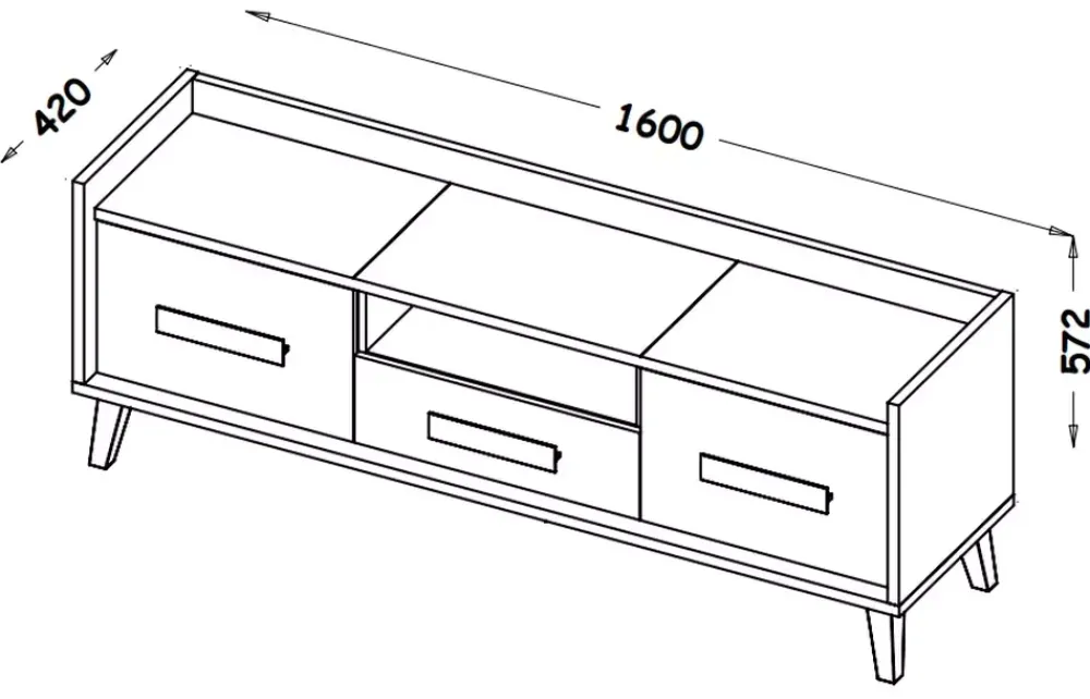 Zestawy Mebli Młodzieżowych|Meblościanki>DOLMAR Skandynawska meblościanka do pokoju młodzieżowego WARSAW