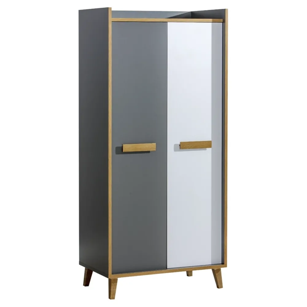 Zestawy Mebli Młodzieżowych|Meblościanki>DOLMAR Skandynawska meblościanka młodzieżowa z szafą i komodą WARSAW