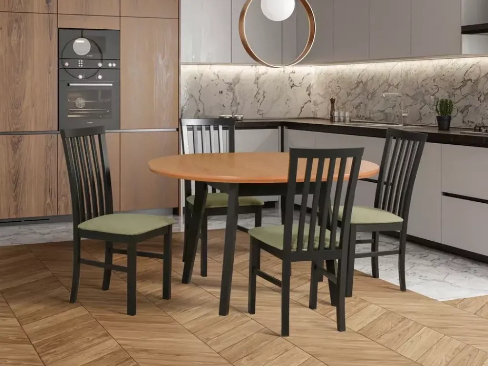 Stoły Z Krzesłami>DREWMIX Skandynawski stół z krzesłami drewnianymi MONZA