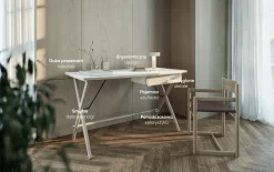 Biurka></noscript>lenart. Skandynawskie biurko z szufladą 135x67 cm MATCH