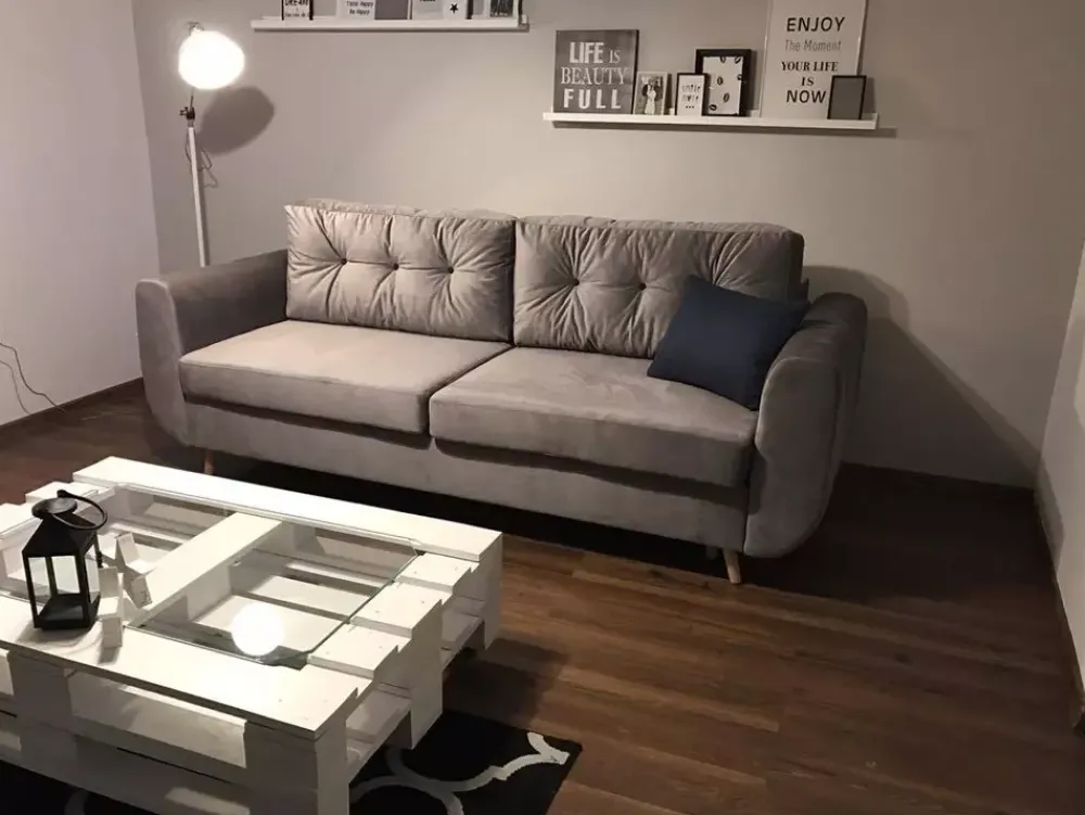 Kanapy I Sofy|Zestawy Mebli Do Przedpokoju>NEXT COLLECTION Sofa rozkładana do salonu z funkcją spania AURA sprężyny bonell
