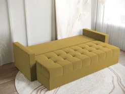 Meble Dla Dzieci|Meble Młodzieżowe>BROMARKT Sofa trzyosobowa z funkcją spania HOT musztardowa