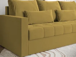 Meble Dla Dzieci|Meble Młodzieżowe></noscript>BROMARKT Sofa trzyosobowa z funkcją spania HOT musztardowa