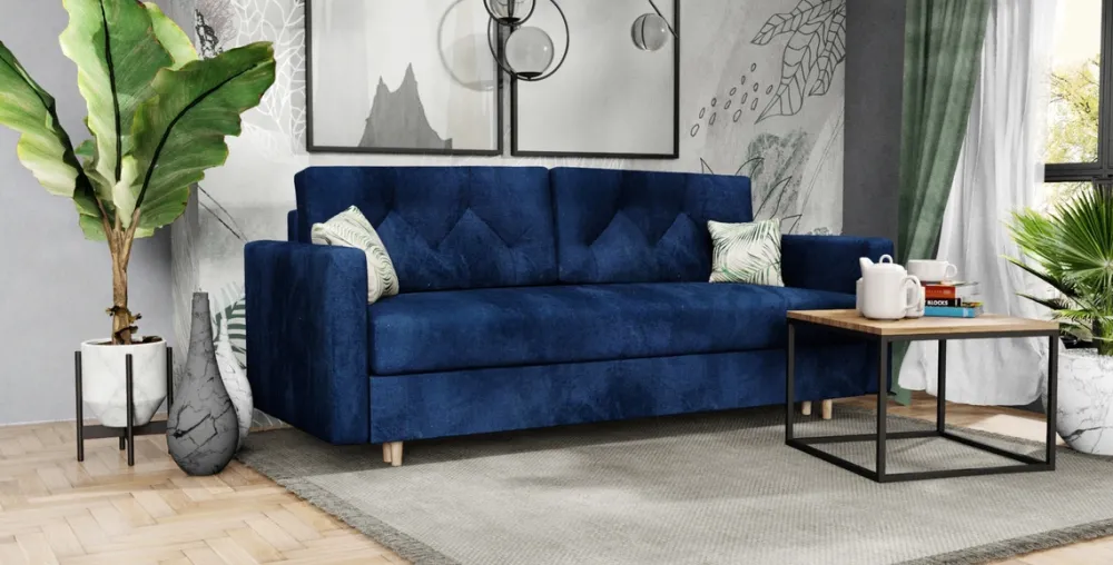 Meble Dla Dzieci|Meble Młodzieżowe>Meble Grand Sofa z funkcją spania 3 osobowa skandynawska NATA