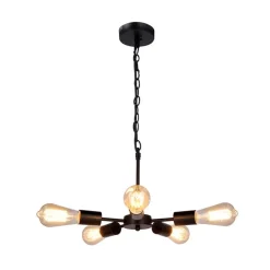 Oświetlenie Jadalni|Oświetlenie Kuchni>Candellux Lighting Sparta lampa wisząca czarny 5X60W E27