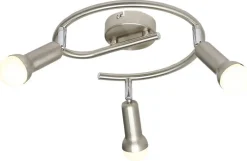 Oświetlenie Pokoju Dziecięcego|Oświetlenie Sypialni>Candellux Lighting Spirala lampa sufitowa ARC satyna nikiel 3x40W E14