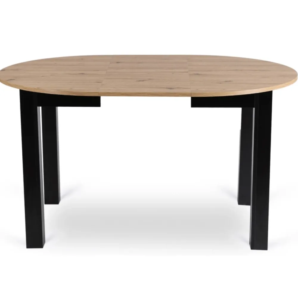 Stoły Rozkładane|Stoły>MEBEL ELITE Stół do jadalni HAVONE 102-142 cm dąb artisan z czarnymi nogami