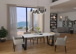 Krzesła|Stoły>Lempert Stół do salonu KARO 185x90 biały