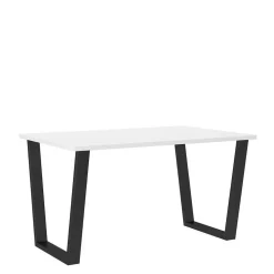 Krzesła|Stoły>Lempert Stół na metalowych nogach KARO 138x90 biały