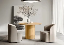 Stoły>lenart. Stół okrągły do salonu ROTTO dąb vincenza