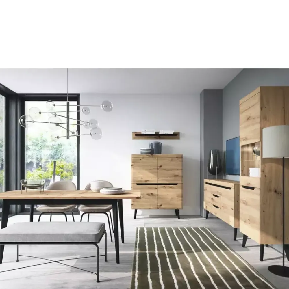 Krzesła|Stoły>PIASKI Stół rozkładany 140-180 RENI dąb artisan