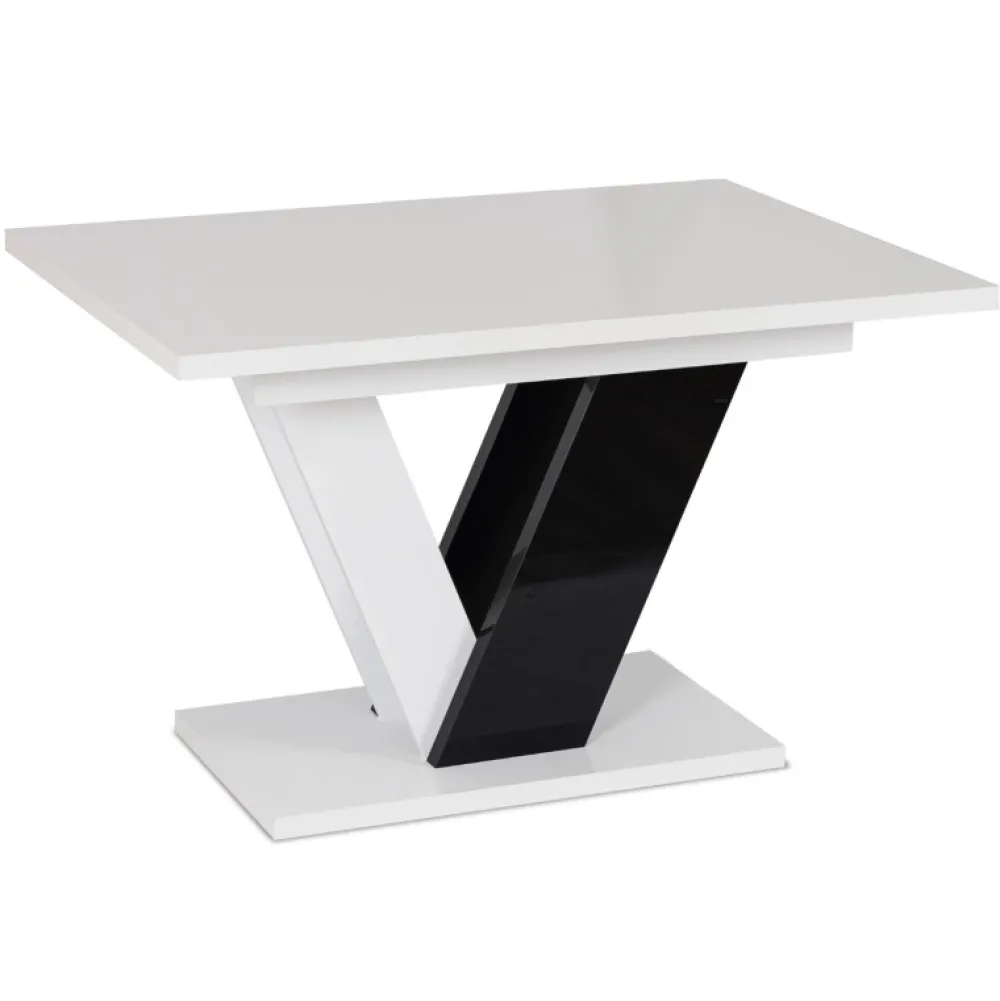 Stoły Rozkładane|Stoły>MEBEL ELITE Stół rozkładany do jadalni 160 cm biały CONRAD