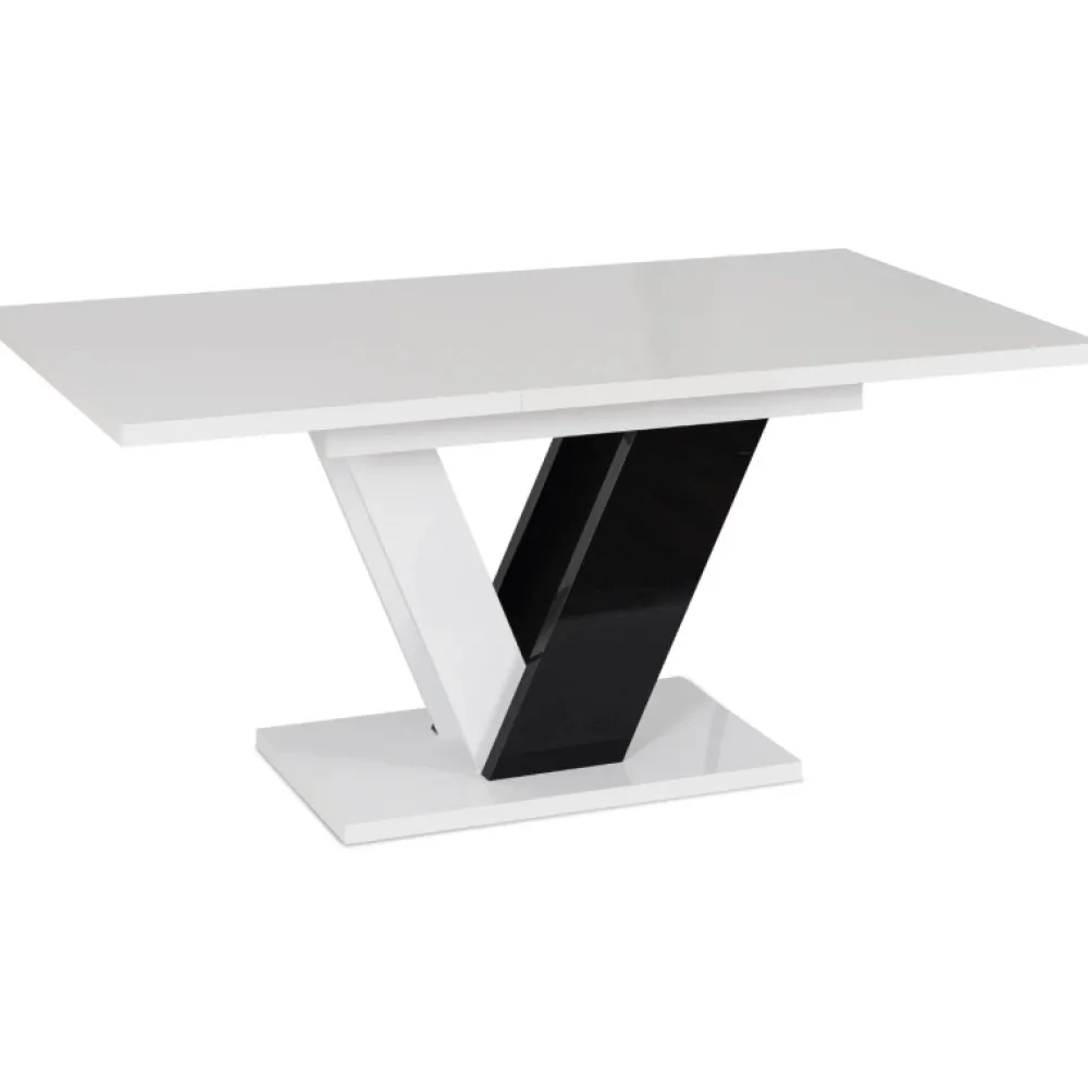 Stoły Rozkładane|Stoły>MEBEL ELITE Stół rozkładany do jadalni 160 cm biały CONRAD