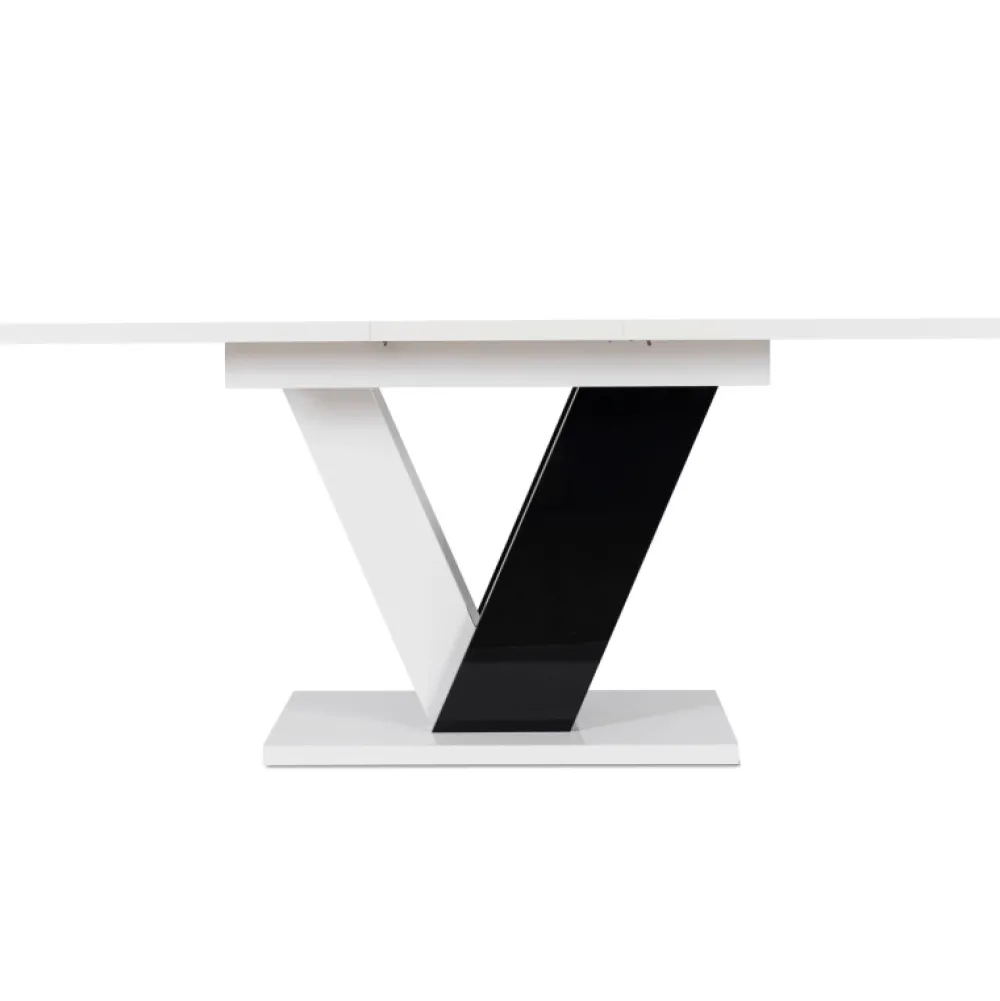 Stoły Rozkładane|Stoły>MEBEL ELITE Stół rozkładany do jadalni 160 cm biały CONRAD