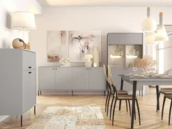 Stoły Rozkładane|Stoły>MEBLOSIEK Stół rozkładany do jadalni IRYS 180 cm prostokątny szary