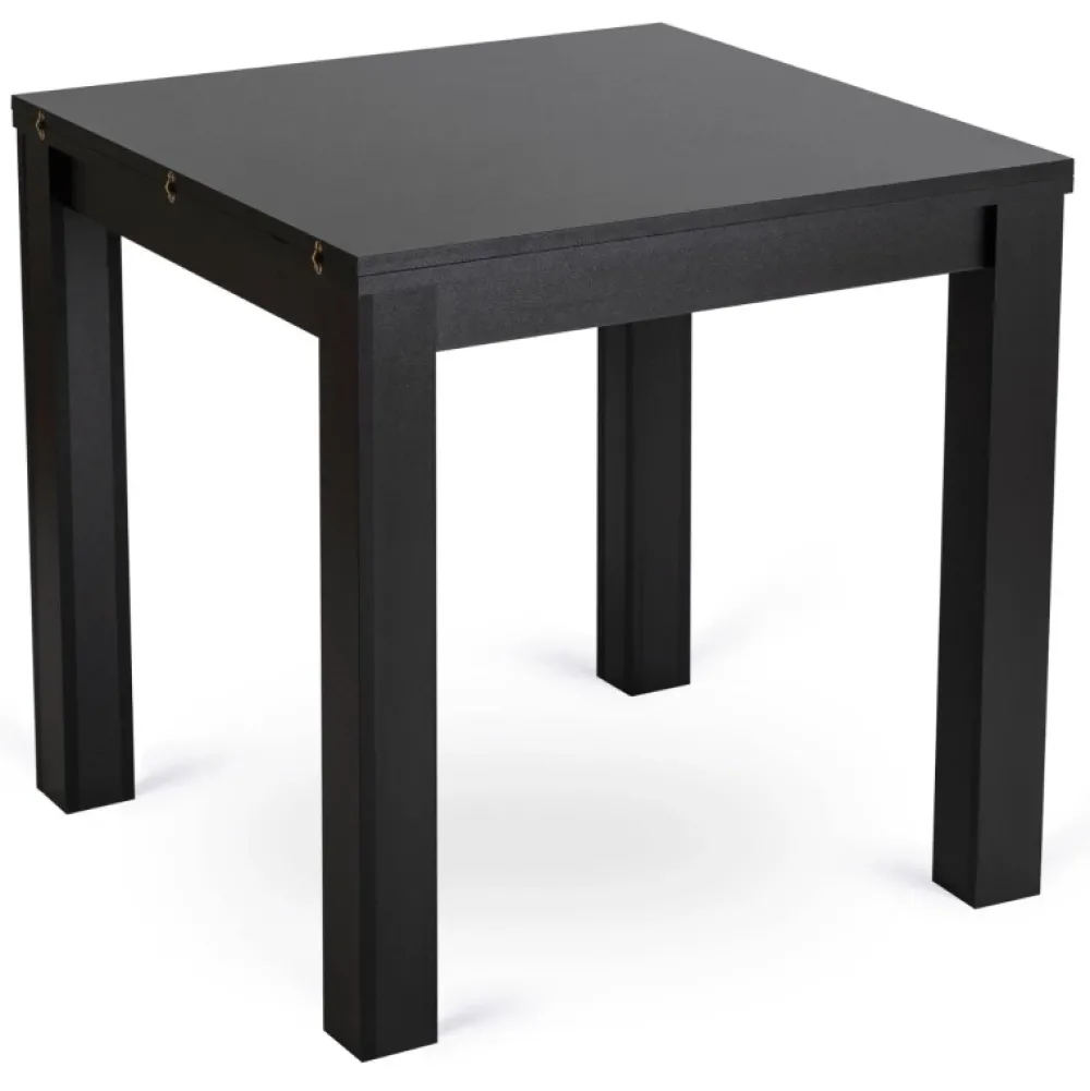 Stoły Rozkładane|Stoły>MEBEL ELITE Stół rozkładany kwadratowy do jadalni 80-160 cm MANX czarny