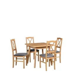 Stoły Z Krzesłami>DREWMIX Stół rozkładany z krzesłami grandson NESTO