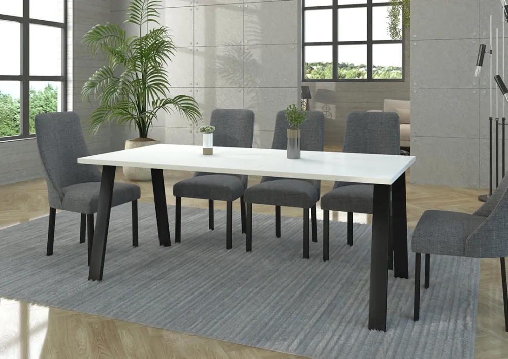 Krzesła|Stoły>Lempert Stół z metalowymi nogami KEVIN 185x67