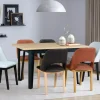 Stoły Z Krzesłami>DREWMIX Stół z tapicerowanymi krzesłami do salonu MONZA