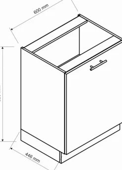 Meble Kuchenne>Stolkar Stojąca szafka do kuchni 60 cm NATALIA