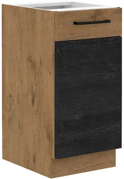 Meble Kuchenne>Lempert Stojąca szafka kuchenna 40 cm VIKI ciemne drewno