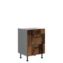 Meble Kuchenne>Lempert Stojąca szafka kuchenna z szufladami 60 cm LESTY vintage