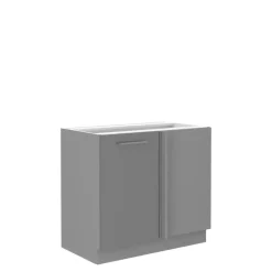 Meble Kuchenne>Lempert Stojąca szafka narożna SILVER szary