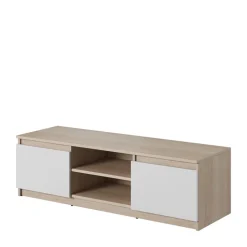 Szafki Rtv>BRATEX Stojąca szafka RTV dąb sonoma biały BINGO