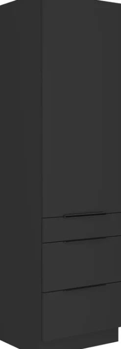 Meble Kuchenne>Lempert Stojący słupek kuchenny z szufladami 60 cm SELENA cichy domyk czarny