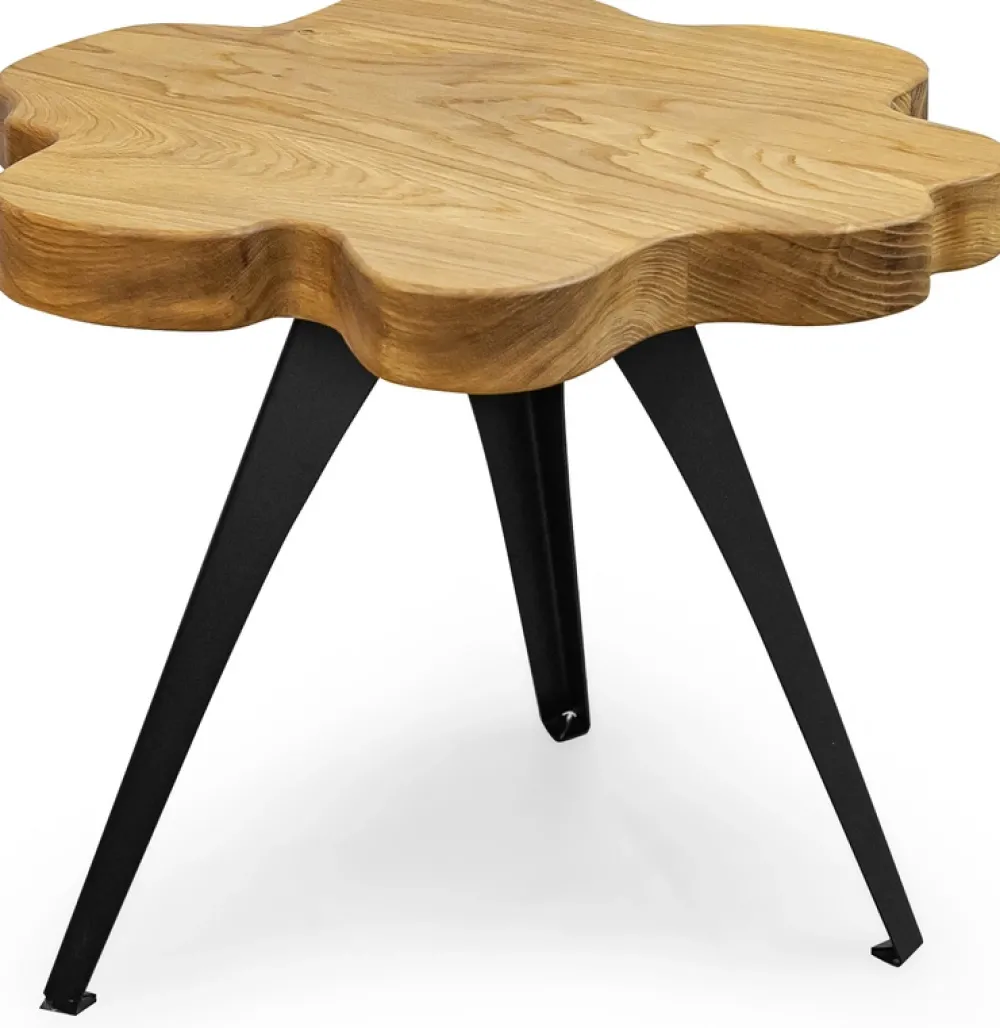 Ławy I Stoliki>BROMARKT Stolik kawowy dębowy CLOVER olejowane drewno dębowe