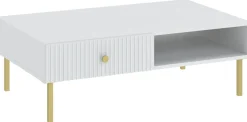 Ławy I Stoliki>INTER MEBLE Stolik kawowy do salonu VALTEO biały