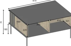 Zestawy Mebli Do Salonu|Ławy I Stoliki></noscript>MEBLOSIEK Stolik kawowy do salonu z wnękami RUSTICA dąb artisan
