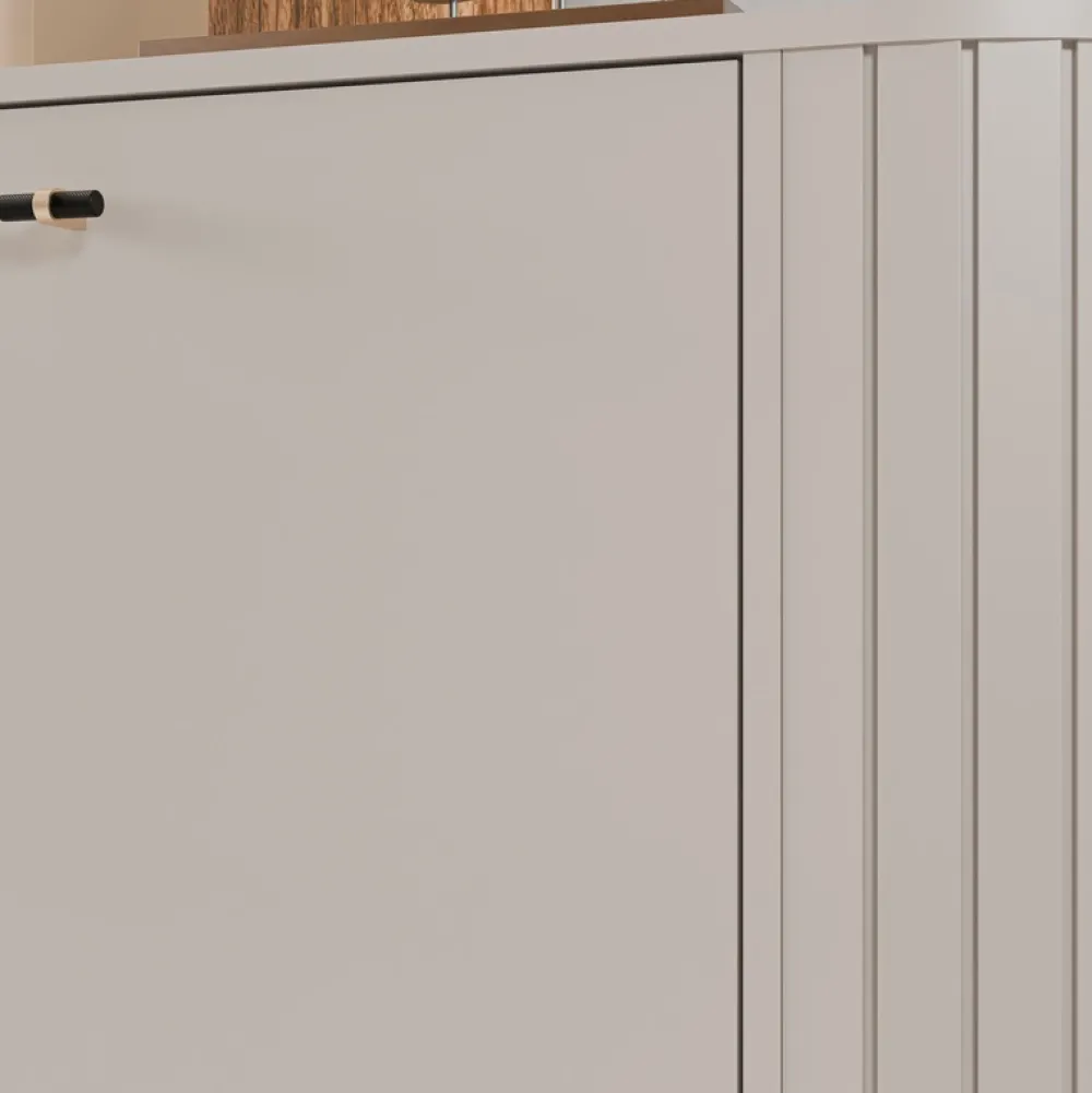 Zestawy Mebli Do Salonu|Ławy I Stoliki>DOLMAR Stolik kawowy do salonu z zaokrąglonymi bokami ZELDA cashmere kaszmir