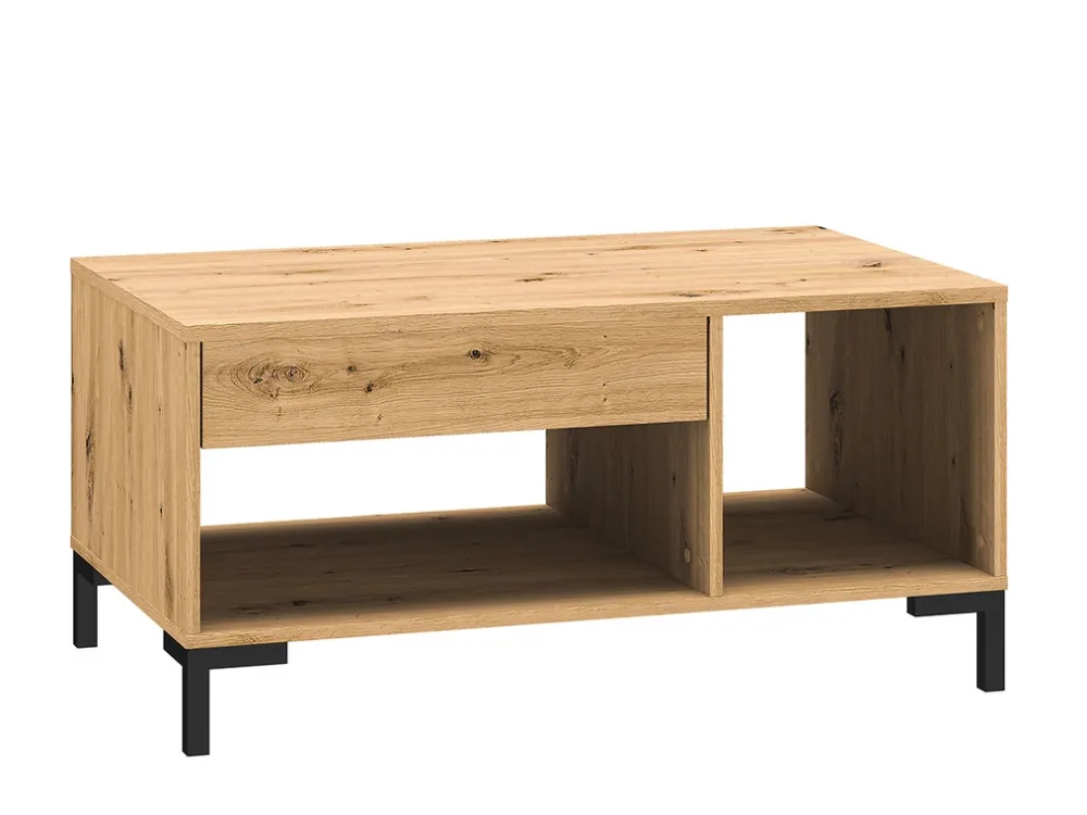 Ławy I Stoliki>ML Meble Stolik kawowy drewniany 60x100 cm NEVIO dąb artisan