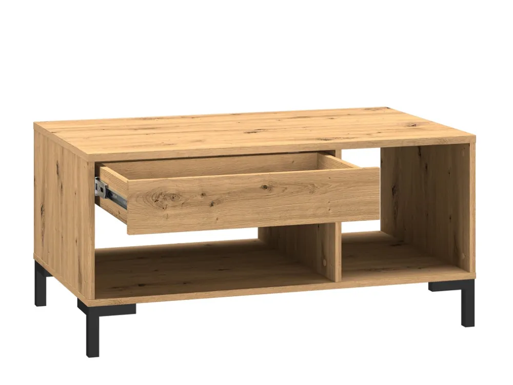 Ławy I Stoliki>ML Meble Stolik kawowy drewniany 60x100 cm NEVIO dąb artisan