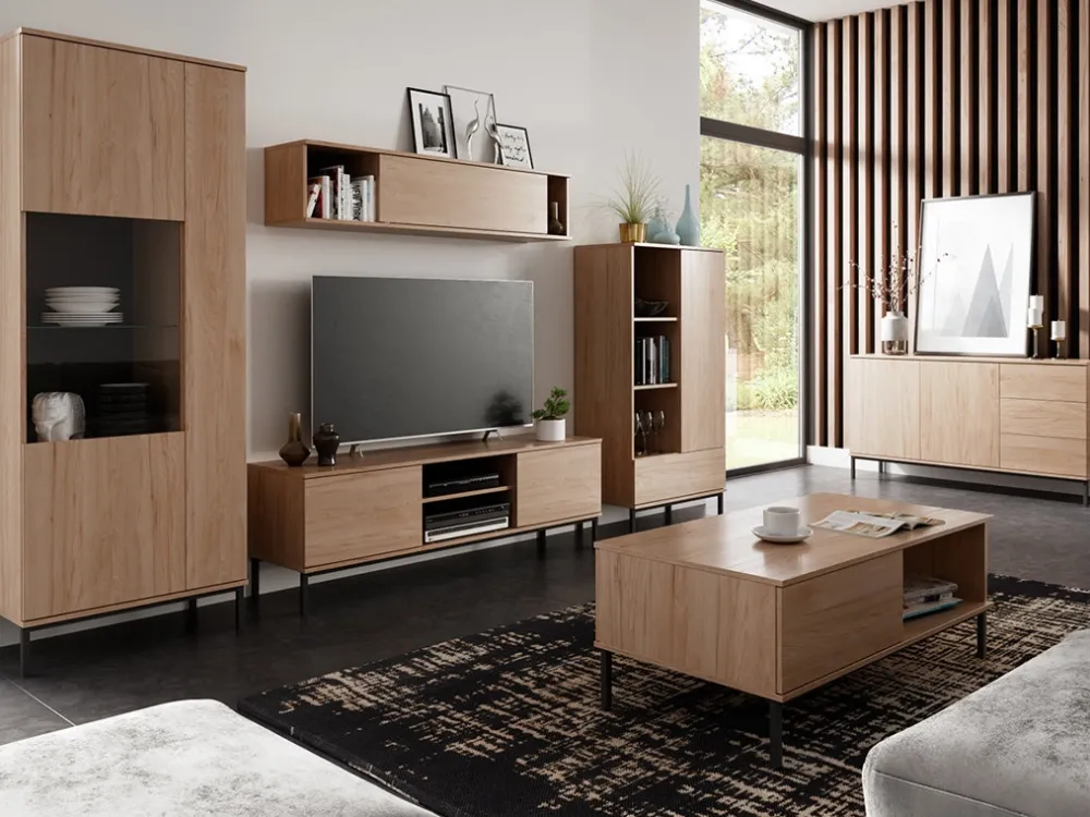 Ławy I Stoliki>GiB Meble Stolik kawowy loft QUARTE dąb hikora