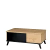 Zestawy Mebli Do Salonu|Ławy I Stoliki>JUREK Stolik kawowy prostokątny ze schowkiem dąb lefkas jasny JOHNY