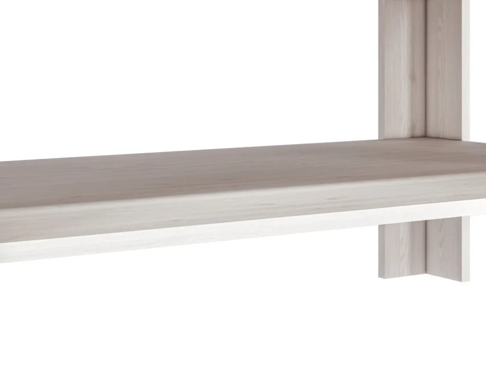 Zestawy Mebli Młodzieżowych|Ławy I Stoliki>ML Meble Stolik kawowy z półką do salonu 67x114 cm BLANCO sosna śnieżna