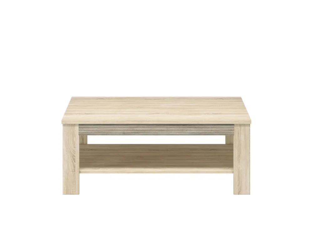 Zestawy Mebli Młodzieżowych|Ławy I Stoliki>ML Meble Stolik kawowy z półką do salonu 115x46 cm CASTEL dąb sonoma