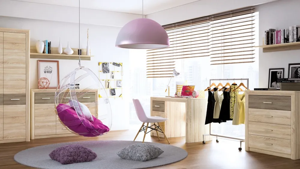 Zestawy Mebli Młodzieżowych|Ławy I Stoliki>ML Meble Stolik kawowy z półką do salonu 115x46 cm CASTEL dąb sonoma