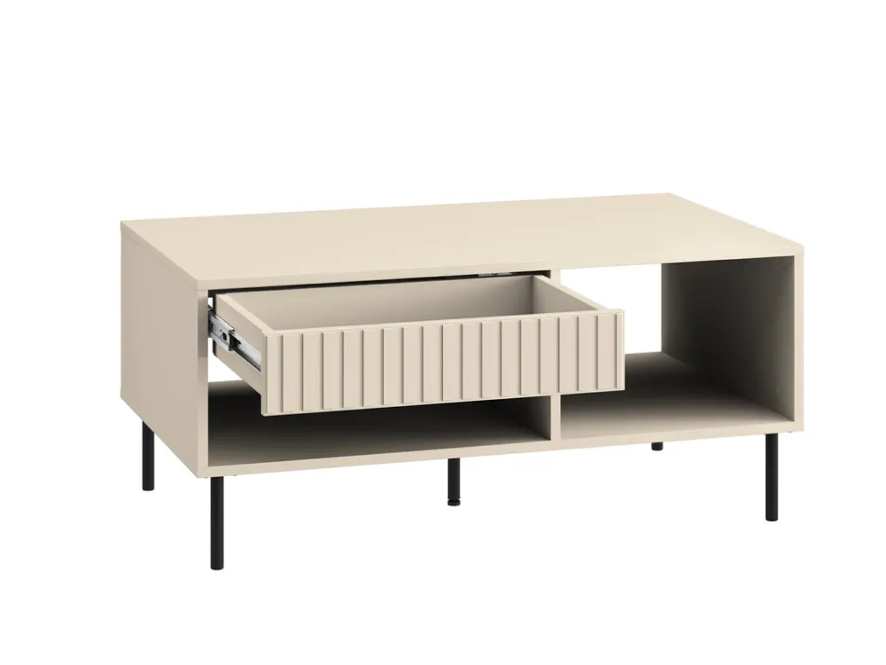Ławy I Stoliki>ML Meble Stolik kawowy z szufladą do salonu SOPHIE cashmere