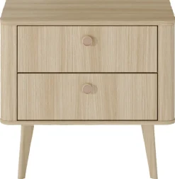 Meble Dla Dzieci|Meble Młodzieżowe></noscript>LASKI Stolik nocny do sypialni z szufladami VELMO dąb barista