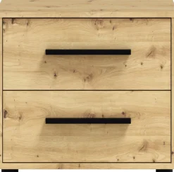 Meble Dla Dzieci|Meble Młodzieżowe>GiB Meble Stolik nocny do sypialni z szufladami 51 cm MAXIDO dąb artisan