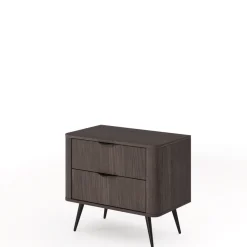 Meble Dla Dzieci|Szafki Nocne>LASKI Stolik nocny do sypialni z szufladami VALIO dąb dunin