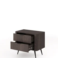 Meble Dla Dzieci|Szafki Nocne>LASKI Stolik nocny do sypialni z szufladami VALIO dąb dunin