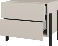 Meble Dla Dzieci|Zestawy Mebli Do Sypialni>Helvetia Stolik nocny do sypialni z szufladami 55 cm kaszmir JUKON