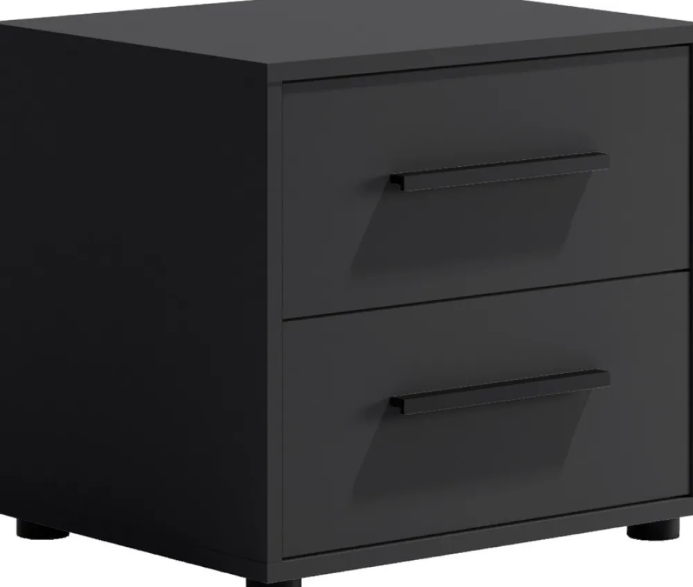 Meble Dla Dzieci|Zestawy Mebli Do Sypialni>GiB Meble Stolik nocny do sypialni z szufladami 51 cm MAXIDO czarny
